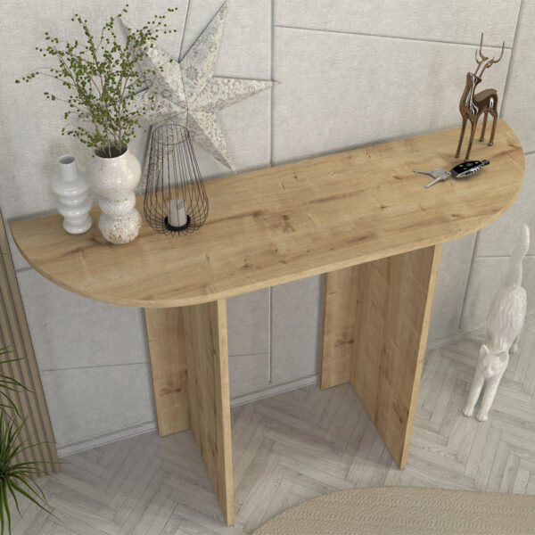 Κονσόλα Cortado Megapap χρώμα sapphire oak 120x35x75εκ. - Image 3