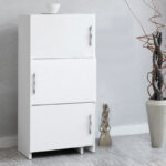 Ντουλάπι κουζίνας - μπάνιου Anna Megapap χρώμα λευκό 65x31,5x89,8εκ.