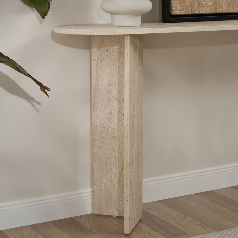 Κονσόλα Sira Megapap χρώμα travertine 150x35x75εκ. - Image 4