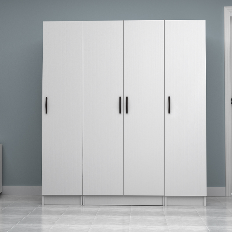 Ντουλάπα ρούχων Vivian Megapap τετράφυλλη χρώμα λευκό 160x51,8x181εκ. - Image 3