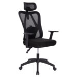 ΚΑΡΕΚΛΑ ΓΡΑΦΕΙΟΥ MEXER HM1195.01 ΜΑΥΡΟ MESH-ΜΕΤΑΛ.ΒΑΣΗ-NYLON ΣΚΕΛΕΤΟΣ 68x70x136Υεκ.
