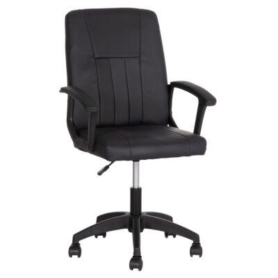 ΚΑΡΕΚΛΑ ΓΡΑΦΕΙΟΥ NIM HM1200.01 ΜΑΥΡΟ PVC-ΜΑΥΡΟΣ ΣΚΕΛΕΤΟΣ & ΒΑΣΗ NYLON 58x65x100Υεκ