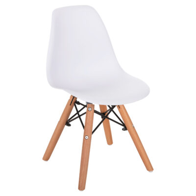 ΚΑΡΕΚΛΑ TWIST KID HM8453.01 ΞΥΛΙΝΑ ΠΟΔΙΑ Κ ΚΑΘΙΣΜΑ PP ΛΕΥΚΟ 31x34x55.5Υεκ