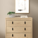 Madrid συρταριέρα με 3 συρτάρια 82,3x38,4x79,7εκ. Jackson Hickory