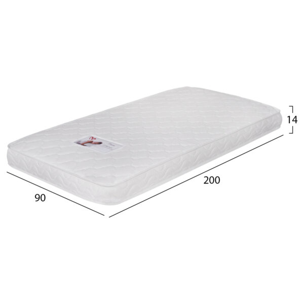 ΣΤΡΩΜΑ ΑΦΡΟΥ ΧΩΡΙΣ ΕΛΑΤΗΡΙΑ JORDY 90X200x15Y-- HM374.10  (ROLL PACKING) ΛΕΥΚΟ - Image 2