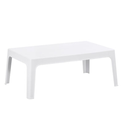 ΤΡΑΠΕΖΑΚΙ ΟΡΘΟΓΩΝΙΟ SLEEK HM6367.01 ΠΟΛΥΠΡΟΠΥΛΕΝΙΟ ΣΕ ΛΕΥΚΟ 99x59.5x39.5Υεκ.