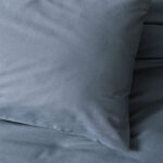 Σετ παπλωματοθήκη Plain Cotton Box 4 τμχ Διπλή (200x220) χρώμα ανθρακί