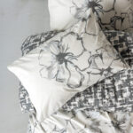 Σετ παπλωματοθήκη Hilaris Cotton Box 4 τμχ Διπλή (200x220) χρώμα ανθρακί