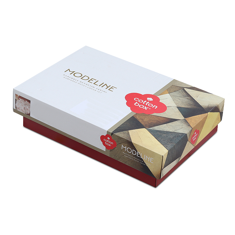 Σετ παπλωματοθήκη Lamina Cotton Box 4 τμχ Διπλή (200x220) χρώμα cinnamon - Image 2