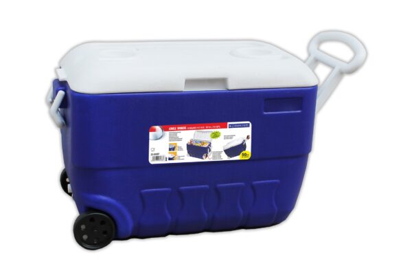 CAMPCOOL ΨΥΓΕΙΟ ΦΟΡΗΤΟ 50Lt. ΜΕ ΡΟΔΕΣ & ΧΕΙΡΟΛΑΒΕΣ ΜΕΤΑΦΟΡΑΣ - Image 2