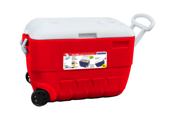 CAMPCOOL ΨΥΓΕΙΟ ΦΟΡΗΤΟ 50Lt. ΜΕ ΡΟΔΕΣ & ΧΕΙΡΟΛΑΒΕΣ ΜΕΤΑΦΟΡΑΣ - Image 3