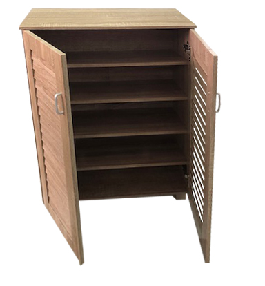 VELCO Pro Systems ΠΑΠΟΥΤΣΟΘΗΚΗ ΜΕ ΔΙΠΛΗ ΠΟΡΤΑ- 5 ΡΑΦΙΑ ΑΠΟΘΗΚΕΥΣΗΣ-ΑΕΡΙΖΟΜΕΝΗ ΠΛΑΤΗ 68x32x84,5 εκ ΣΦΕΝΔΑΜΟΣ - Image 2