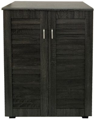 VELCO Pro Systems ΠΑΠΟΥΤΣΟΘΗΚΗ ΜΕ ΔΙΠΛΗ ΠΟΡΤΑ -5 ΡΑΦΙΑ ΑΠΟΘΗΚΕΥΣΕΙΣ- ΑΕΡΙΖΟΜΕΝΗ ΠΛΑΤΗ 68x32x84,5 εκ  ΓΚΡΙ ΟΞΙΑ
