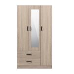 VELCO Pro Systems ΝΤΟΥΛΑΠΑ ΜΕ ΤΡΕΙΣ ΠΟΡΤΕΣ-ΚΑΘΡΕΠΤΗ- ΔΥΟ ΣΥΡΤΑΡΙΑ 120x52x190 εκ ΣΦΕΝΔΑΜΟΣ