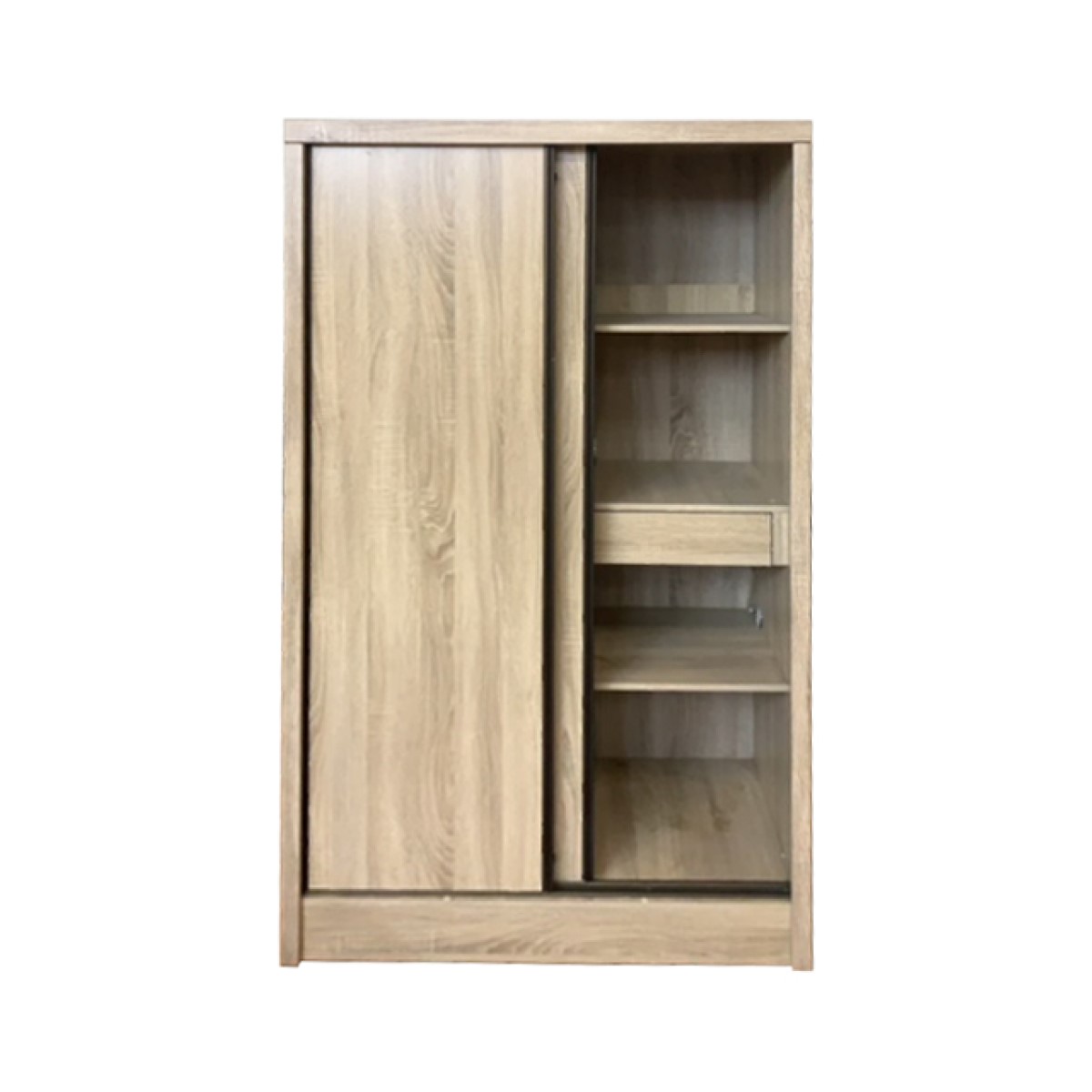 VELCO Pro Systems ΝΤΟΥΛΑΠΑ ΜΕ ΔΥΟ ΠΟΡΤΕΣ ΣΥΡΟΜΕΝΕΣ & ΜΕΤΑΛΛΙΚΑ ΠΟΜΟΛΑ 98x52x180cm ΣΦΕΝΔΑΜΟΣ - Image 2