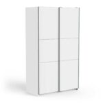 Ghost ντουλάπα με 2 συρόμενες πόρτες 117x60x203εκ. Λευκό