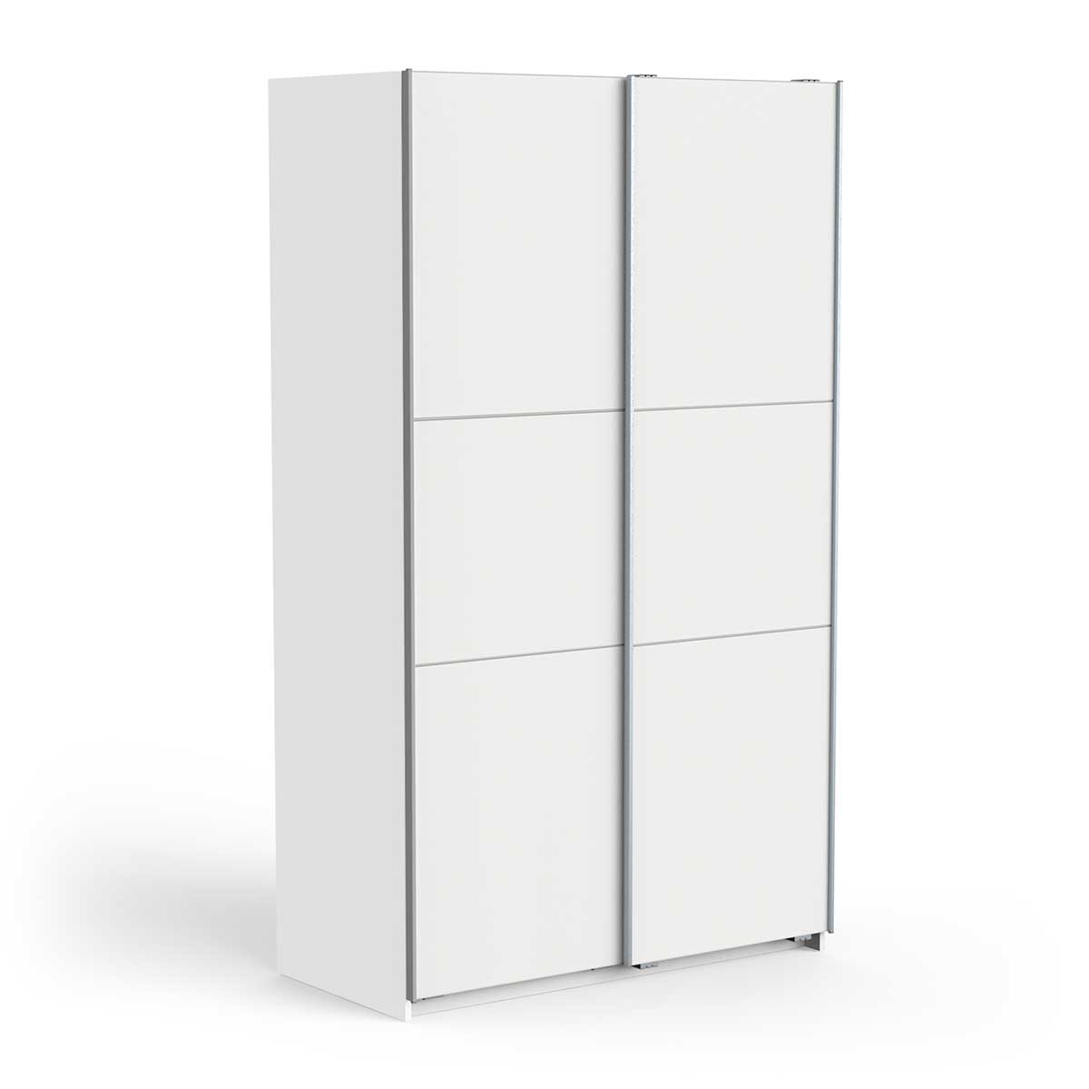 Ghost ντουλάπα με 2 συρόμενες πόρτες 117x60x203εκ. Λευκό