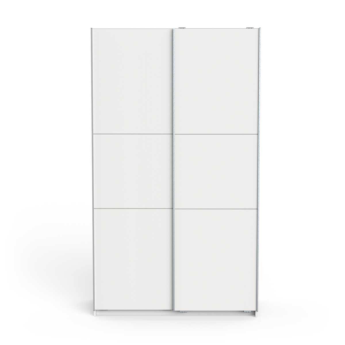 Ghost ντουλάπα με 2 συρόμενες πόρτες 117x60x203εκ. Λευκό - Image 2