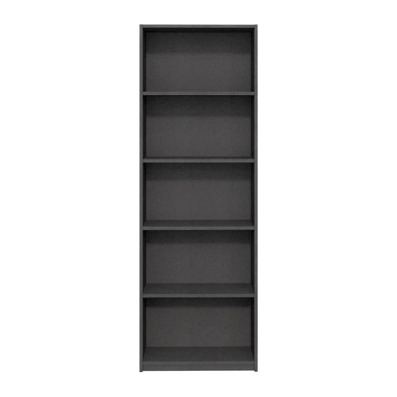 Βιβλιοθήκη Max Megapap χρώμα ανθρακί 58x23x170εκ. - Image 3