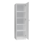 Ντουλάπα ρούχων Victoria Megapap μονόφυλλη χρώμα λευκό 50x60x181εκ.