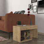Τραπεζάκι βοηθητικό Rosana Megapap χρώμα sapphire oak 35x29,5x60εκ.