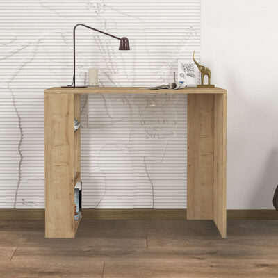 Γραφείο εργασίας Netenia Megapap χρώμα sapphire oak 90x40x74εκ.