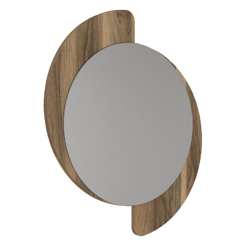 Καθρέπτης τοίχου Sevilla Μegapap χρώμα καρυδί 59,2x2,2x69εκ. - Image 2