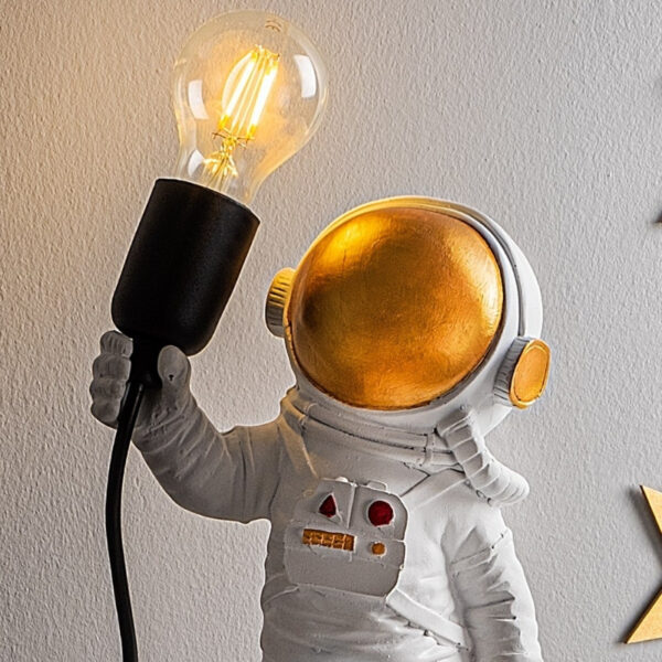 Φωτιστικό επιτραπέζιο Astronaut Megapap E27 πολυεστερικό χρώμα λευκό 20x15x32εκ. - Image 2