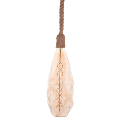 ΦΩΤΙΣΤΙΚΟ ΟΡΟΦΗΣ ΚΡΕΜΑΣΤΟ ΜΕ ΛΑΜΠΤΗΡΑ HM11934--ΣΧΟΙΝΙ 1m ΠΑΧΟΥΣ 2cm-ΝΤΟΥΙ Ε27