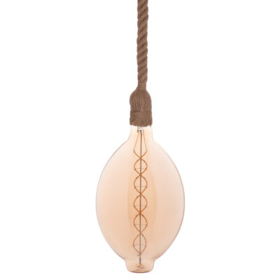 ΦΩΤΙΣΤΙΚΟ ΟΡΟΦΗΣ ΚΡΕΜΑΣΤΟ ΜΕ ΛΑΜΠΤΗΡΑ HM11927.01--ΣΧΟΙΝΙ 1m ΠΑΧΟΥΣ 2cm-ΝΤΟΥΙ Ε27