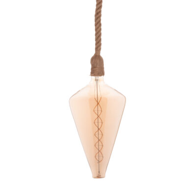 ΦΩΤΙΣΤΙΚΟ ΟΡΟΦΗΣ ΚΡΕΜΑΣΤΟ ΜΕ ΛΑΜΠΤΗΡΑ HM11930.01--ΣΧΟΙΝΙ 1m ΠΑΧΟΥΣ 2cm-ΝΤΟΥΙ Ε27