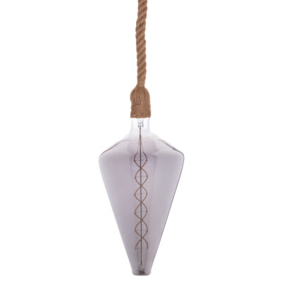 ΦΩΤΙΣΤΙΚΟ ΟΡΟΦΗΣ ΚΡΕΜΑΣΤΟ ΜΕ ΛΑΜΠΤΗΡΑ HM11930.02--ΣΧΟΙΝΙ 1m ΠΑΧΟΥΣ 2cm-ΝΤΟΥΙ Ε27