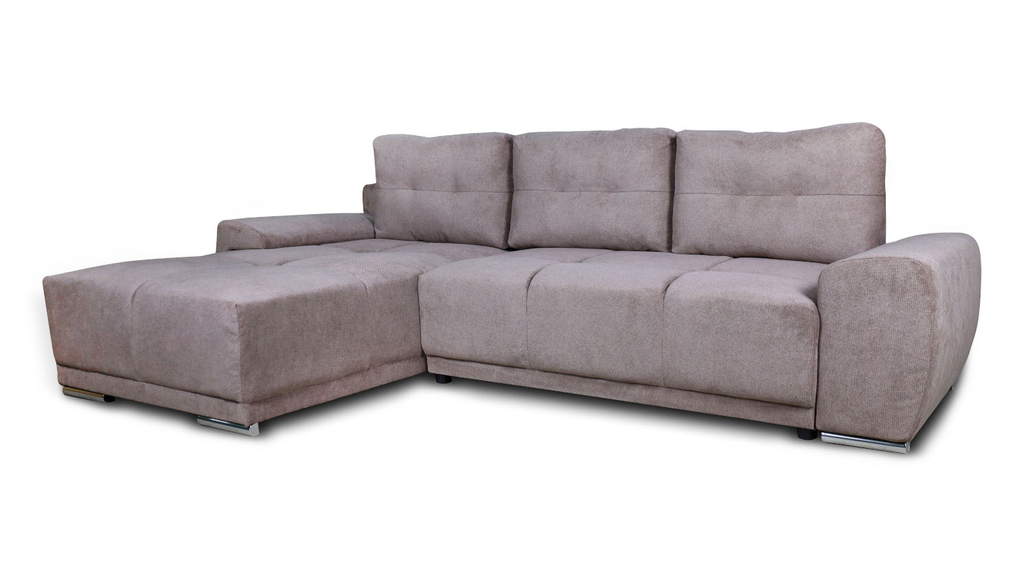 Havana-M Γωνιακός καναπές κρεβάτι με αποθηκευτικό χώρο 270x181x89εκ. Μπεζ σκούρο Αριστερή Γωνία