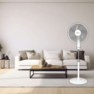 Ανεμιστήρας Ορθοστάτης PRSF-80446 Primo 16'' 40εκ. Λευκό - Γκρι