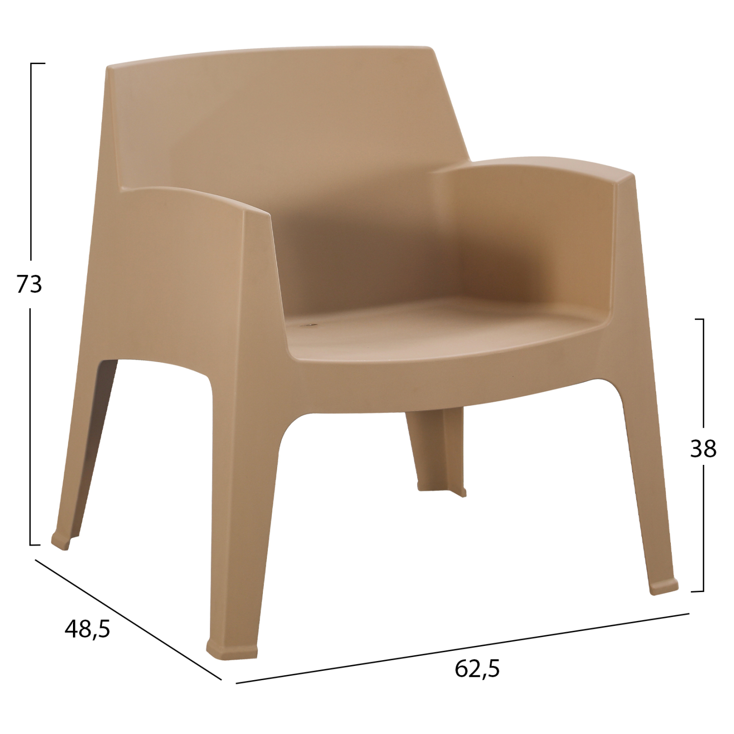 ΣΕΤ LOUNGE 3ΤΜΧ SLEEK HM21274.03 ΚΑΠΟΥΤΣΙΝΟ ΠΟΛΥΠΡΟΠΥΛΕΝΙΟ - Image 3