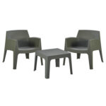 ΣΕΤ LOUNGE 3ΤΜΧ SLEEK HM21274.05 DARK OLIVE GREEN ΠΟΛΥΠΡΟΠΥΛΕΝΙΟ