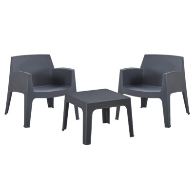 ΣΕΤ LOUNGE 3ΤΜΧ SLEEK HM21274.10 ΓΚΡΙ ΠΟΛΥΠΡΟΠΥΛΕΝΙΟ