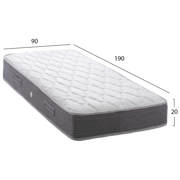 ΣΤΡΩΜΑ DREAMTOPIA ΣΕΙΡΑ LULLABY ALOE VERA HM655.90 BONNELL SPRING 90x190 εκ. - Image 2