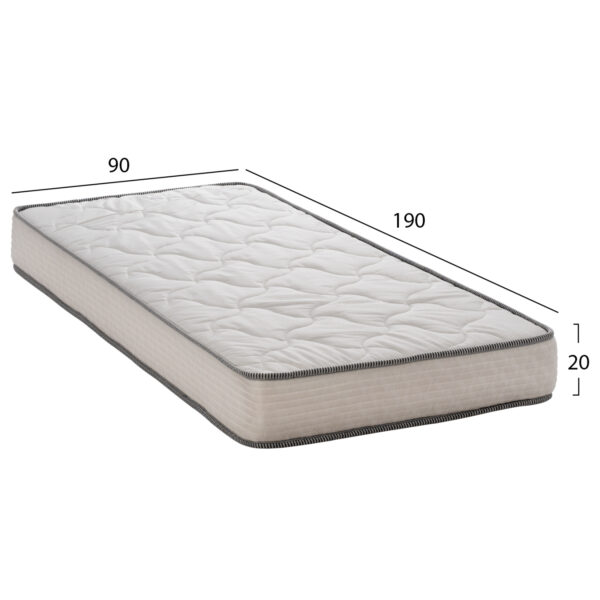 ΣΤΡΩΜΑ DREAMTOPIA ΣΕΙΡΑ RELIEF HM653.90 BONNELL SPRING 90x190x20Y εκ. - Image 2