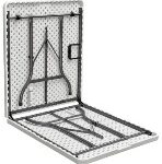 ΤΡΑΠΕΖΙ ΜΕΤΑΛΛΙΚΟ  CATERING  ΒΑΛΙΤΣΑ ΠΤΥΣΣΟΜΕΝΟ ΛΕΥΚΟ-ΔΙΑΣΤΑΣΕΙΣ: L180xW75xH72cm