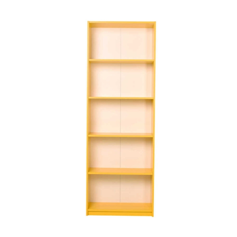 Βιβλιοθήκη Max Megapap χρώμα κίτρινο 58x23x170εκ. - Image 2