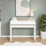 Γραφείο εργασίας Vareno Megapap χρώμα λευκό 90x55x75εκ.