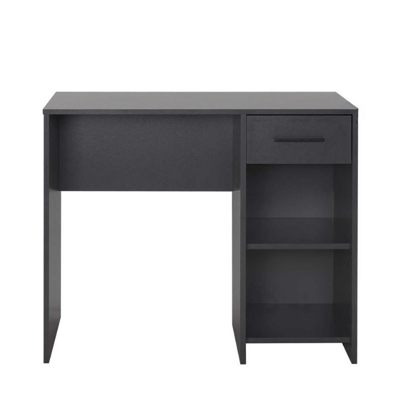 Γραφείο εργασίας Concept Megapap χρώμα ανθρακί 90x52x75εκ. - Image 3