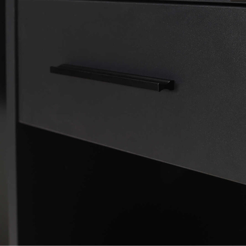 Γραφείο εργασίας Concept Megapap χρώμα ανθρακί 90x52x75εκ. - Image 4