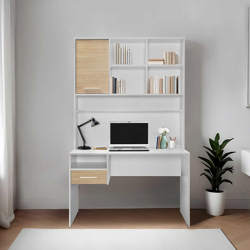 Γραφείο εργασίας London Megapap χρώμα λευκό - oak 120x60x196εκ. - Image 2