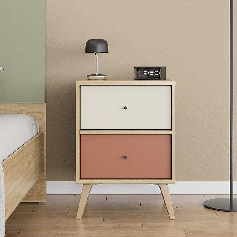 Κομοδίνο Terra Megapap χρώμα florida oak 44x44x61εκ. - Image 2