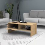 Τραπεζάκι σαλονιού Galaxy Megapap χρώμα φυσικό οξιάς 100x50x42εκ.