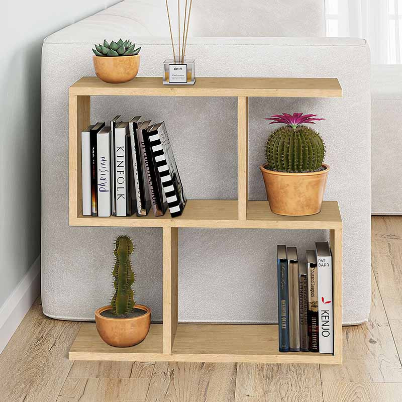 Βοηθητικό τραπεζάκι Homemania Megapap χρώμα sapphire oak 60x20x60εκ.