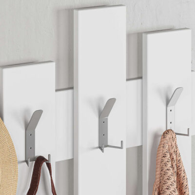 Κρεμάστρα τοίχου Wave Megapap χρώμα λευκό 64x4x81εκ.