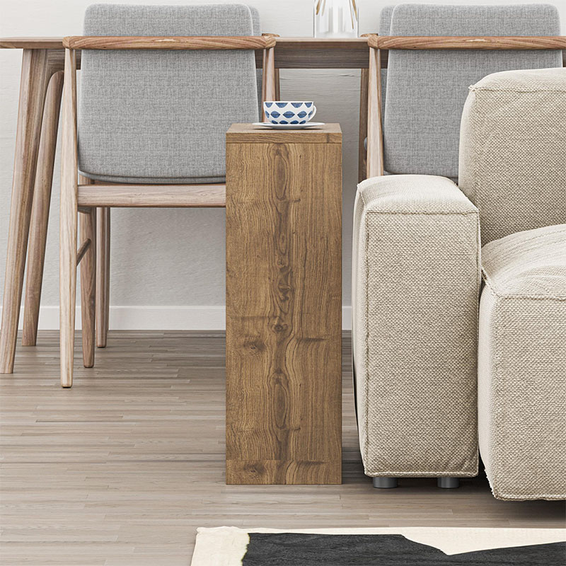 Τραπεζάκι βοηθητικό Simpi Megapap χρώμα ανοιχτό καρυδί 55x20x60εκ. - Image 2